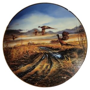 Vtg 06 Country Roads Terry Redlin Wild Wings Pheasants Farm Field Decor Plate